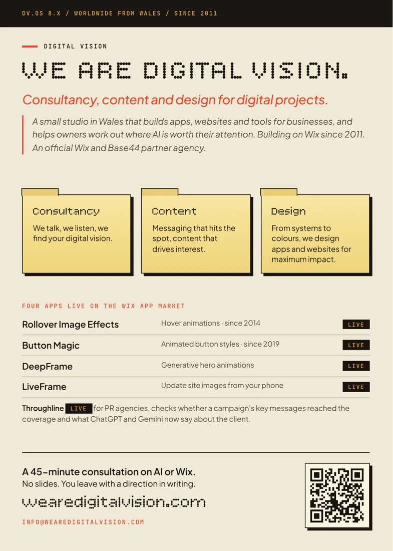 Digital Vision A5 flyer